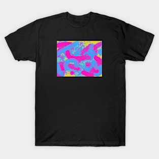 Pan Pride Abstract Textural Layered Paint T-Shirt